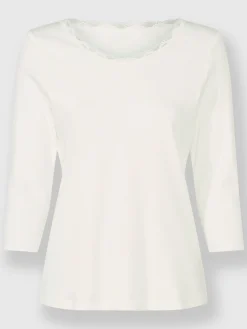 T-shirt à manches 3/4 qualité coton doux sur la peau