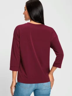 T-shirt à manches 3/4 qualité douce et fluide