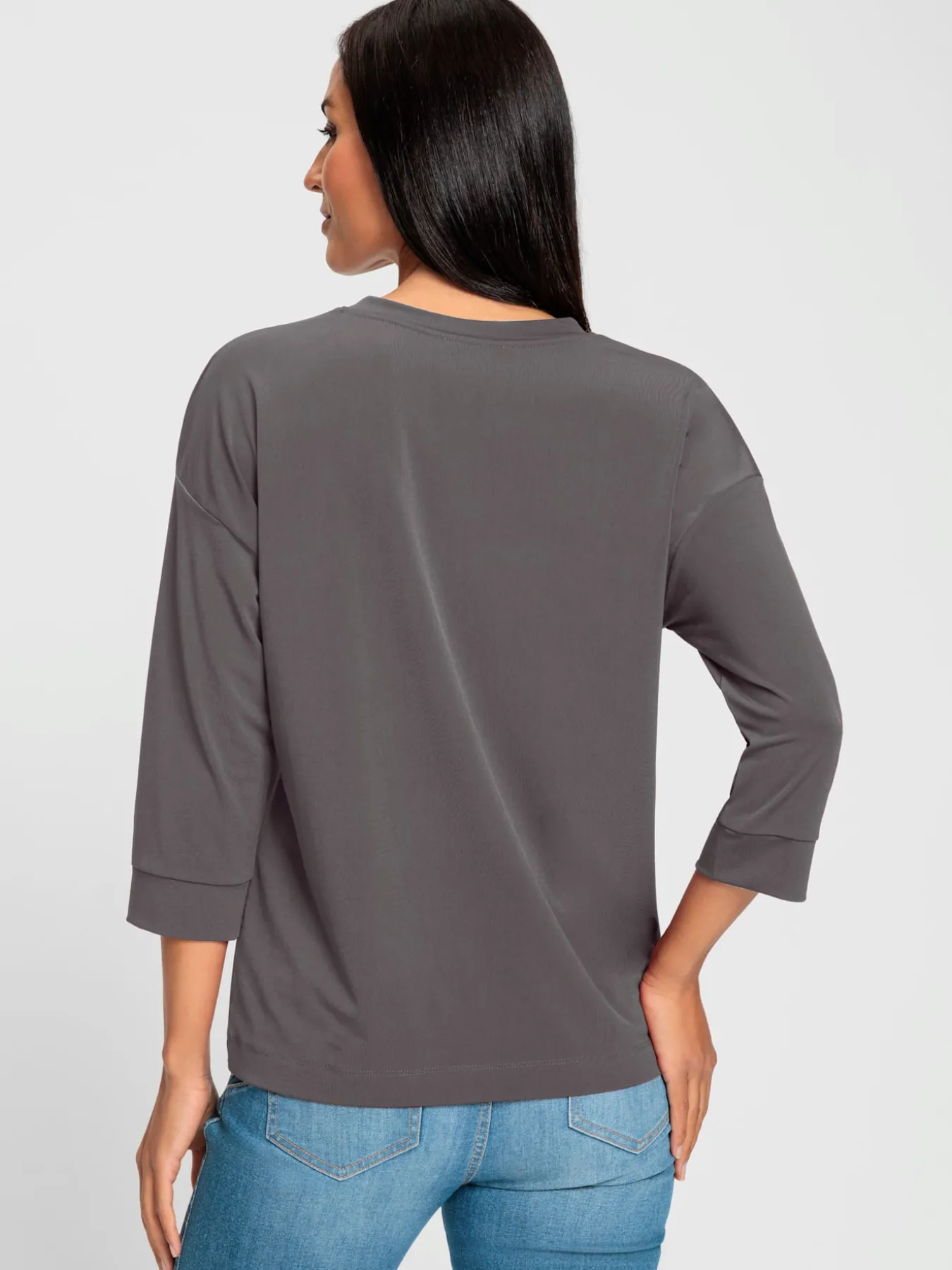 T-shirt à manches 3/4 qualité douce et fluide
