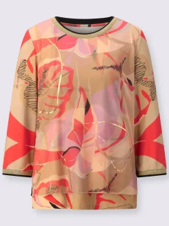 T-shirt à manches 3/4 qualité maille imprimée