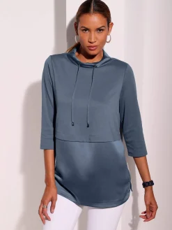T-shirt à manches 3/4 style superposé