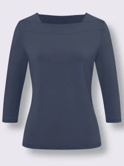 T-shirt à manches 3/4 superbe encolure