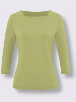 T-shirt à manches 3/4 superbe encolure