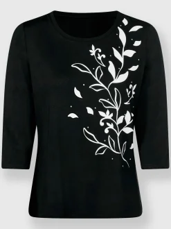 T-shirt à manches 3/4 viscose