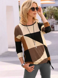 T-shirt à manches 3/4 viscose