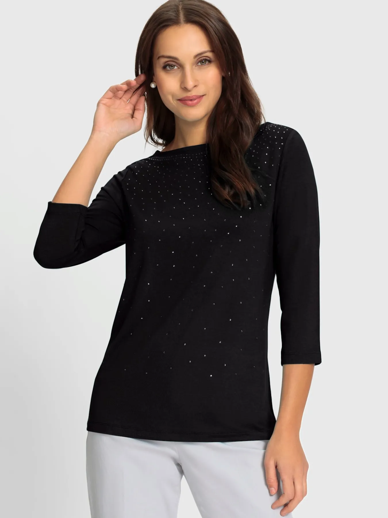 T-shirt à manches 3/4 viscose