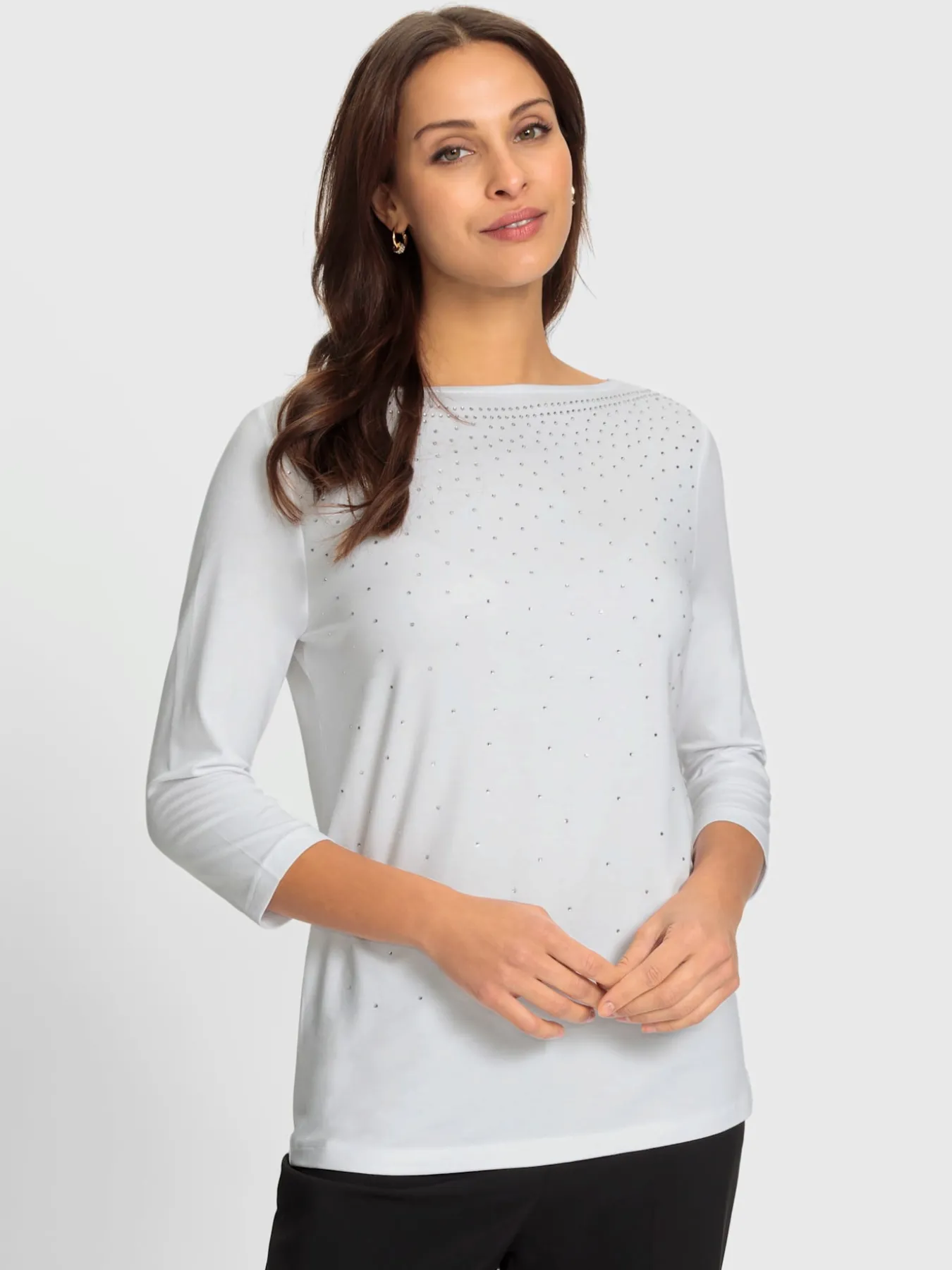T-shirt à manches 3/4 viscose