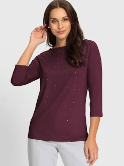 T-shirt à manches 3/4 viscose