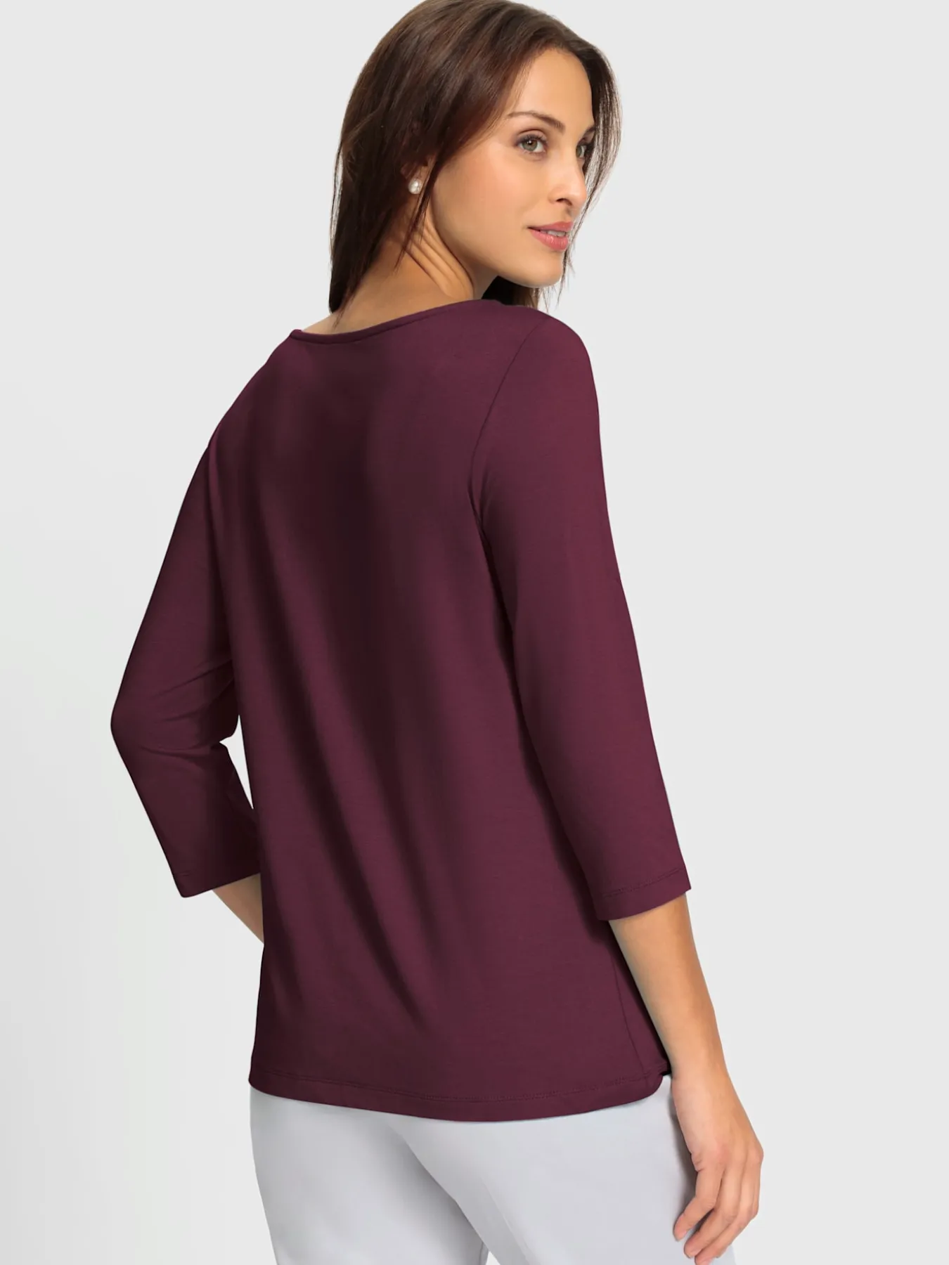 T-shirt à manches 3/4 viscose
