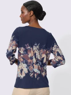 T-shirt à manches 3/4 viscose