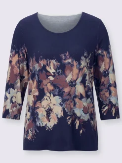 T-shirt à manches 3/4 viscose