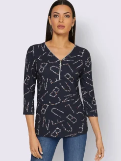 T-shirt à manches 3/4 viscose