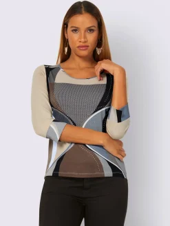 T-shirt à manches 3/4 viscose