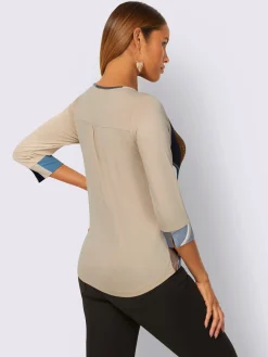 T-shirt à manches 3/4 viscose