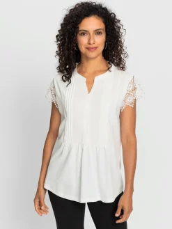 T-shirt à manches courtes 50% coton et 50% modal