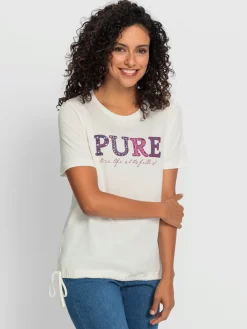 T-shirt à manches courtes 50% coton et 50% modal