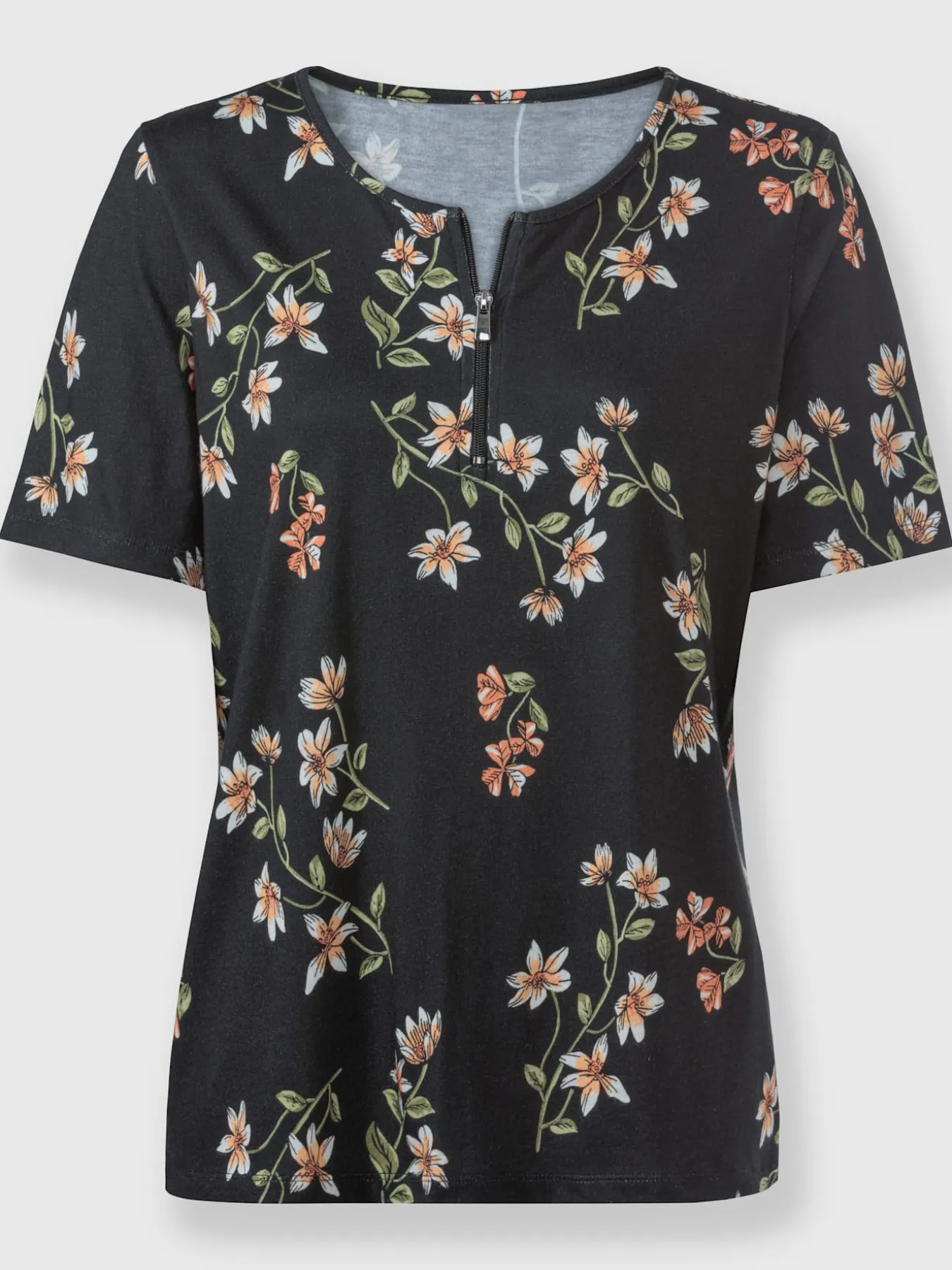 T-shirt à manches courtes 50% coton et 50% modal