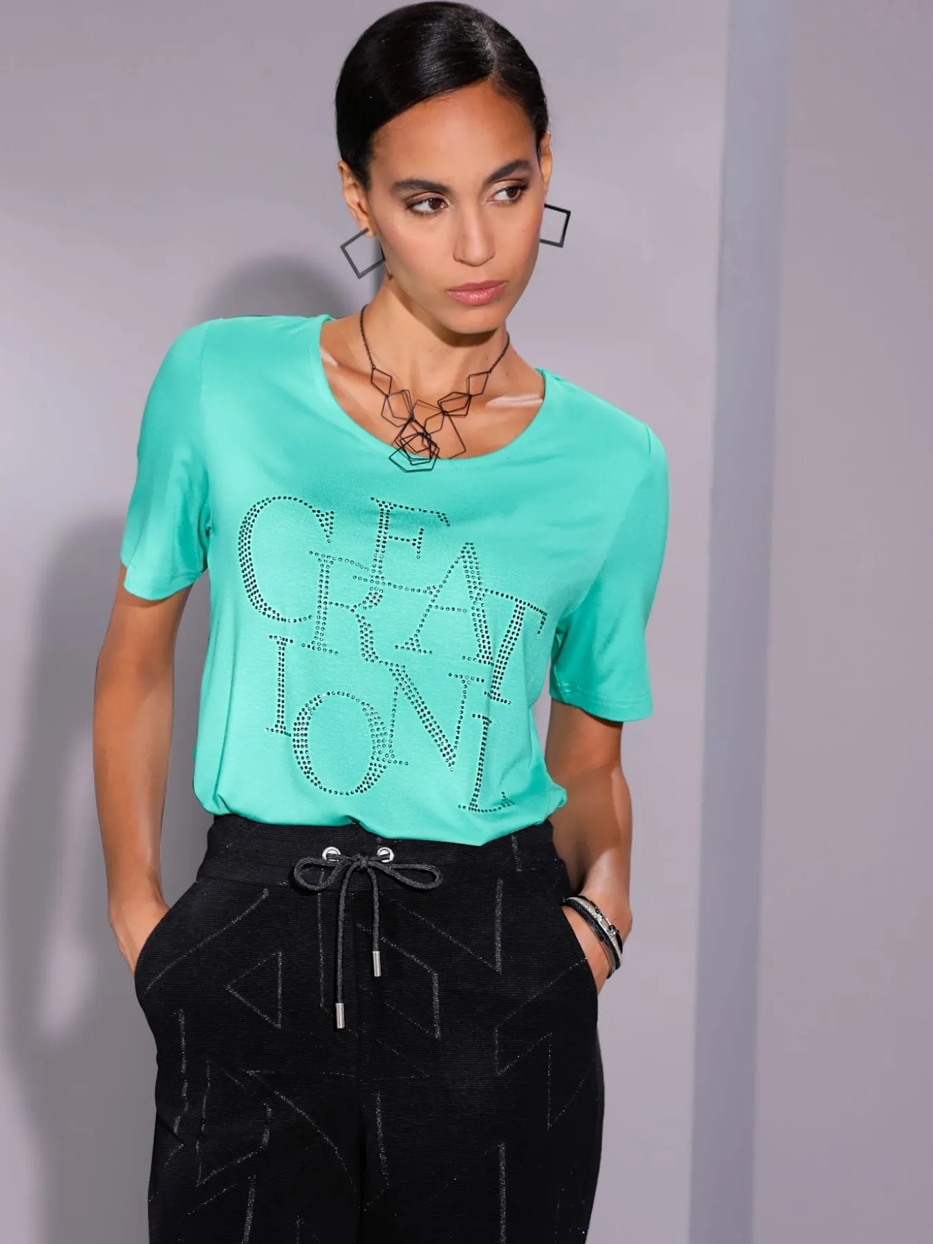 T-shirt à manches courtes avec viscose (ecovero)