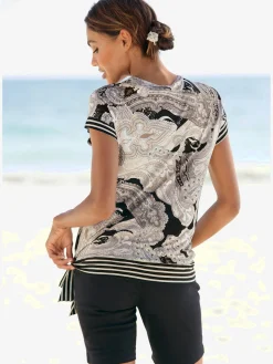T-shirt à manches courtes belle encolure en v