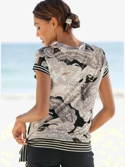 T-shirt à manches courtes belle encolure en v