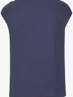 T-shirt à manches courtes boucle décorative dorée sur l'épaule gauche