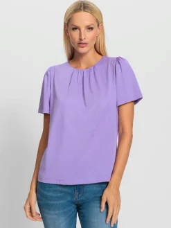 T-shirt à manches courtes brillance discrète