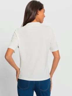 T-shirt à manches courtes col polo tendance
