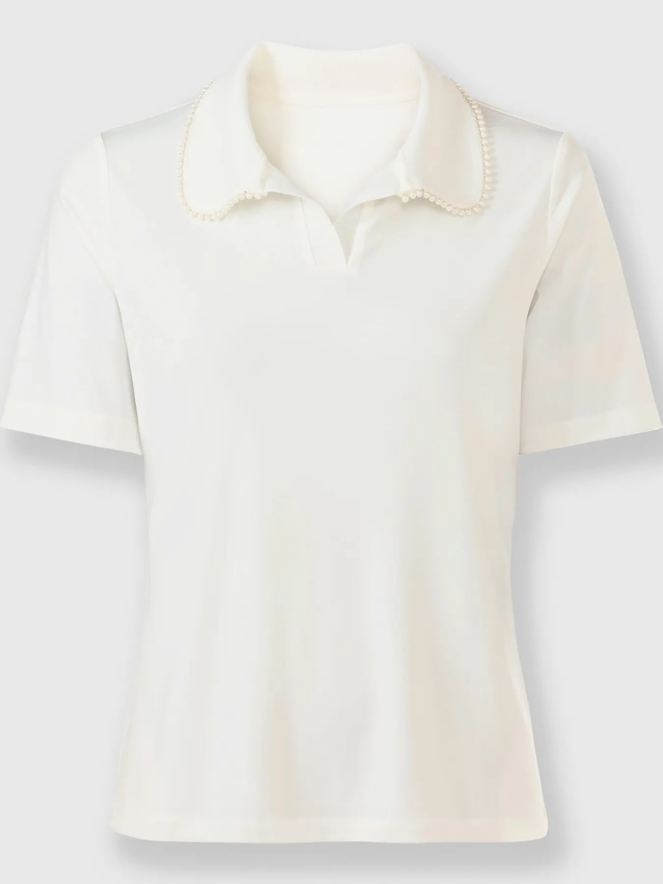T-shirt à manches courtes col polo tendance