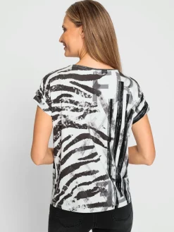 T-shirt à manches courtes détails brillants
