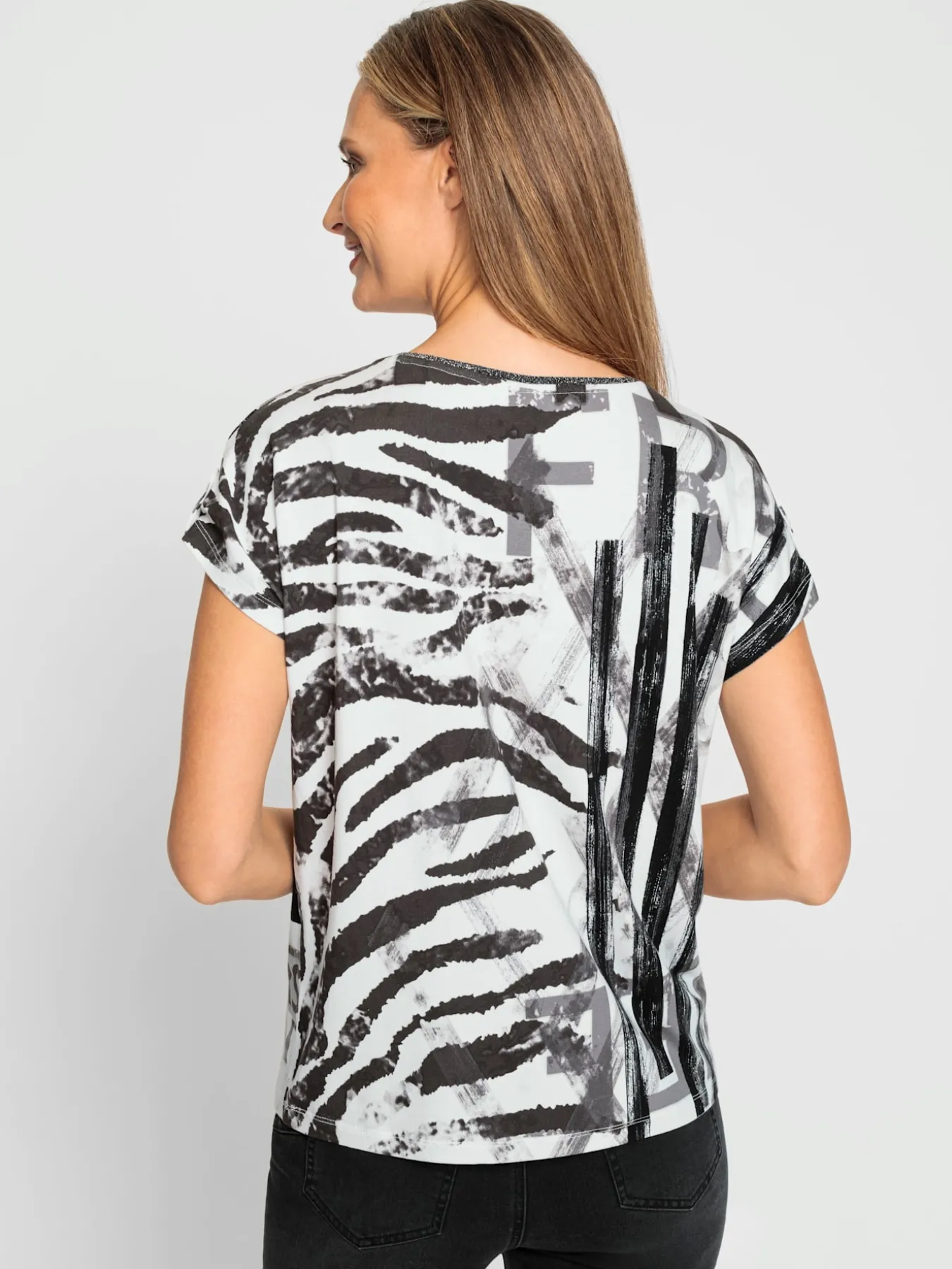 T-shirt à manches courtes détails brillants