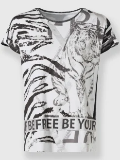 T-shirt à manches courtes détails brillants