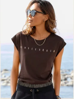 T-shirt à manches courtes encolure ronde