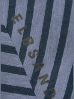 T-shirt à manches courtes encolure ronde avec bord-côtes ouverts