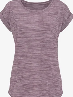 T-shirt à manches courtes effet structuré bicolore