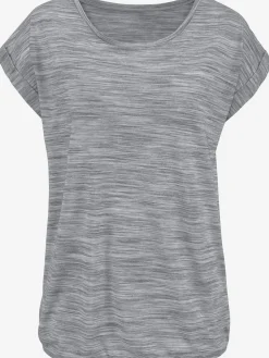 T-shirt à manches courtes effet structuré bicolore