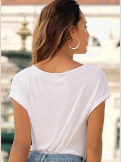 T-shirt à manches courtes encolure ronde