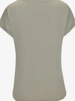 T-shirt à manches courtes imprimé feuille de qualité avec design floral