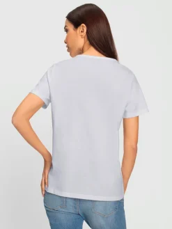 T-shirt à manches courtes imprimé assorti