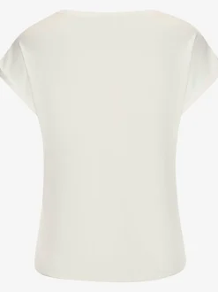 T-shirt à manches courtes imprimé feuille de qualité avec design floral