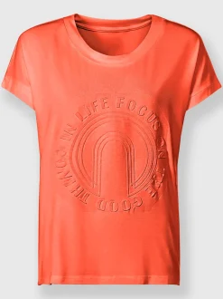 T-shirt à manches courtes imprimé à effet 3d