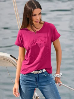 T-shirt à manches courtes imprimé à effet 3d