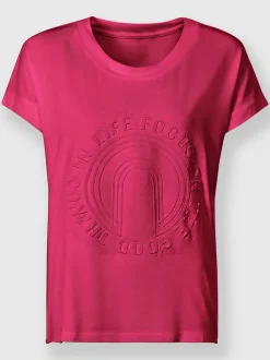 T-shirt à manches courtes imprimé à effet 3d