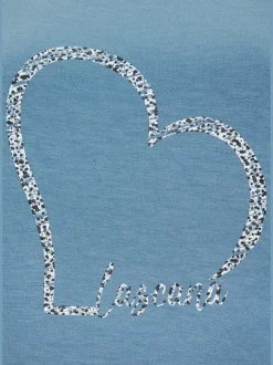T-shirt à manches courtes imprimé cœur lascana