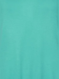 T-shirt à manches courtes large bordure à la finition des manches