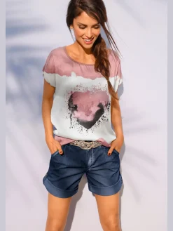 T-shirt à manches courtes look tendance