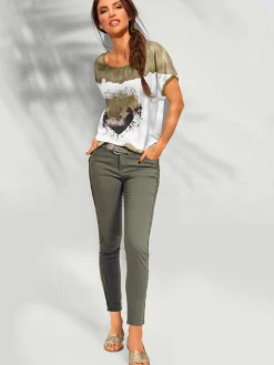 T-shirt à manches courtes look tendance