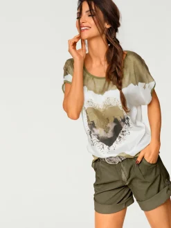 T-shirt à manches courtes look tendance