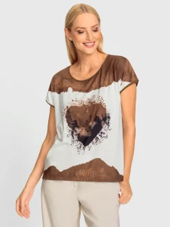 T-shirt à manches courtes look tendance