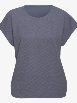 T-shirt à manches courtes motif jacquard discret