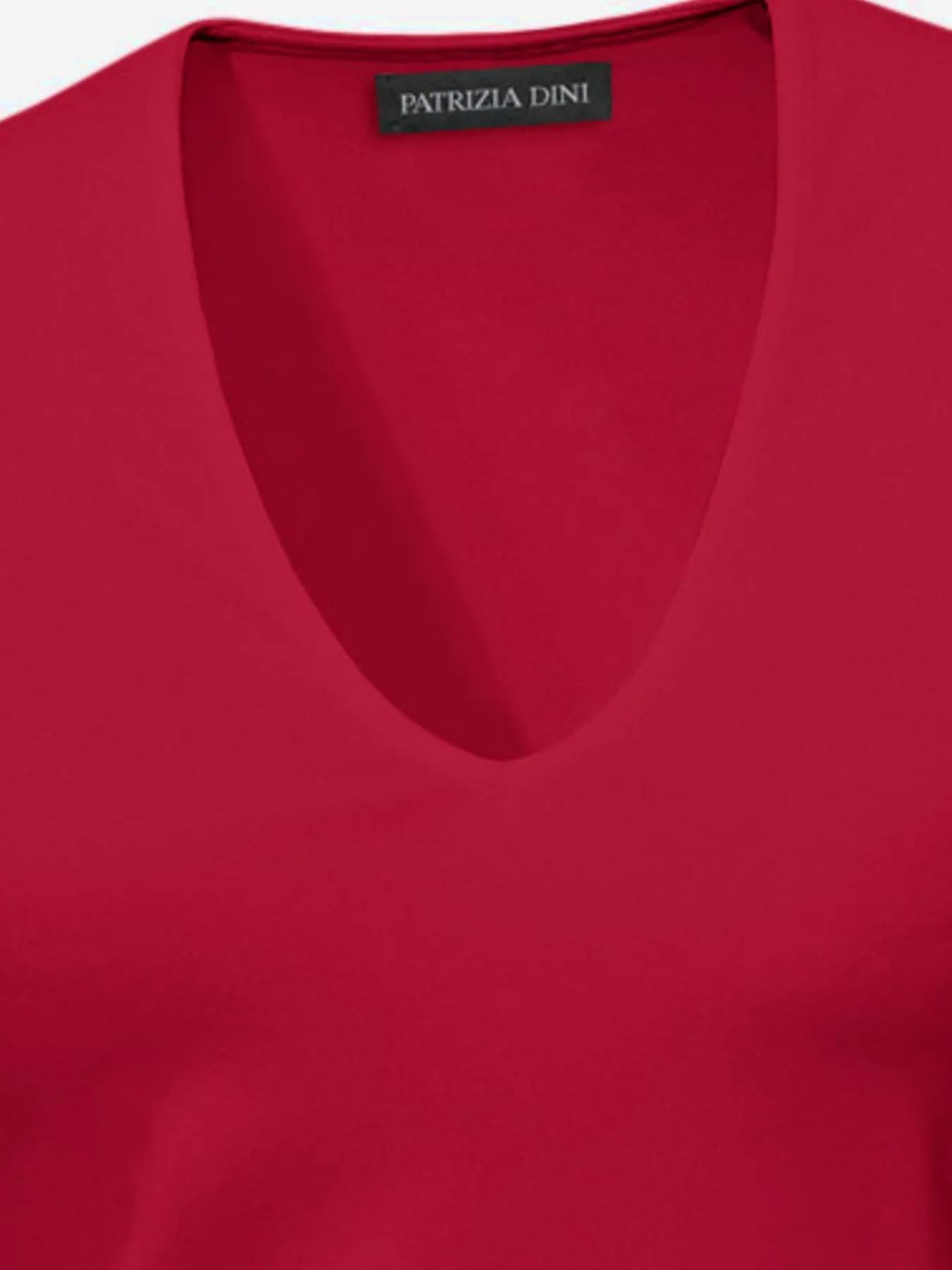 T-shirt à manches courtes manches mi-longues et encolure en v féminine
